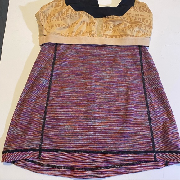 Lululemon Scoop Neck Tank built in bra, no size tag, maybe SZ S, GUC, see notes - Picture 8 of 10